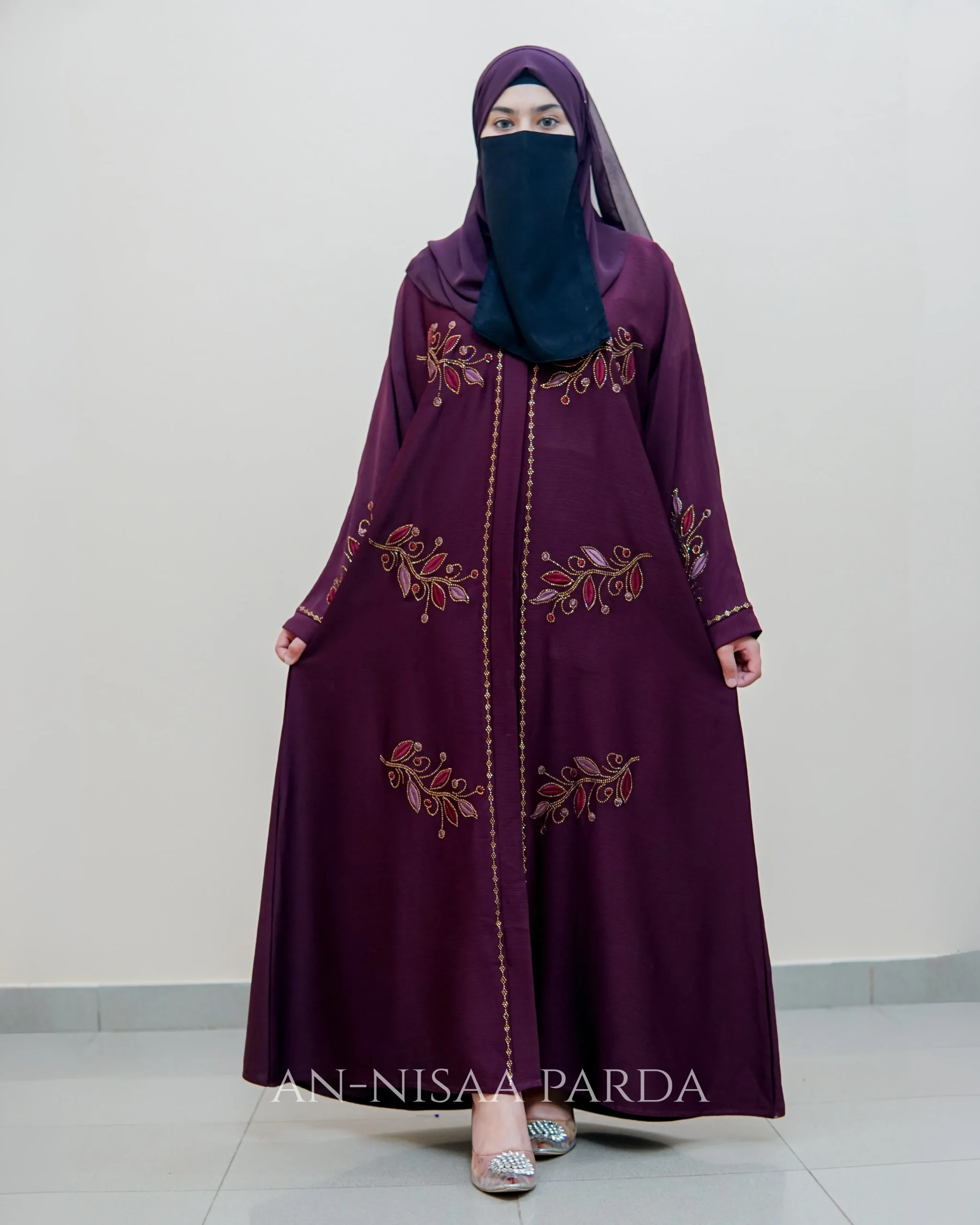 Leaves Vine Embroidered Gown - Image 5